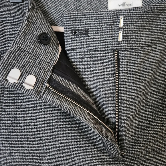 Aritzia Wilfred | Jallade High Rise Wool Cashmere Crop Trouser Pant - Size 4 - Picture 6 of 12